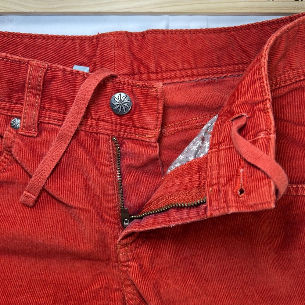 Athleta Frontier Cord Pants Red Spice‎ Corduroy Straight Leg 918979 Mens 4 - Picture 5 of 12